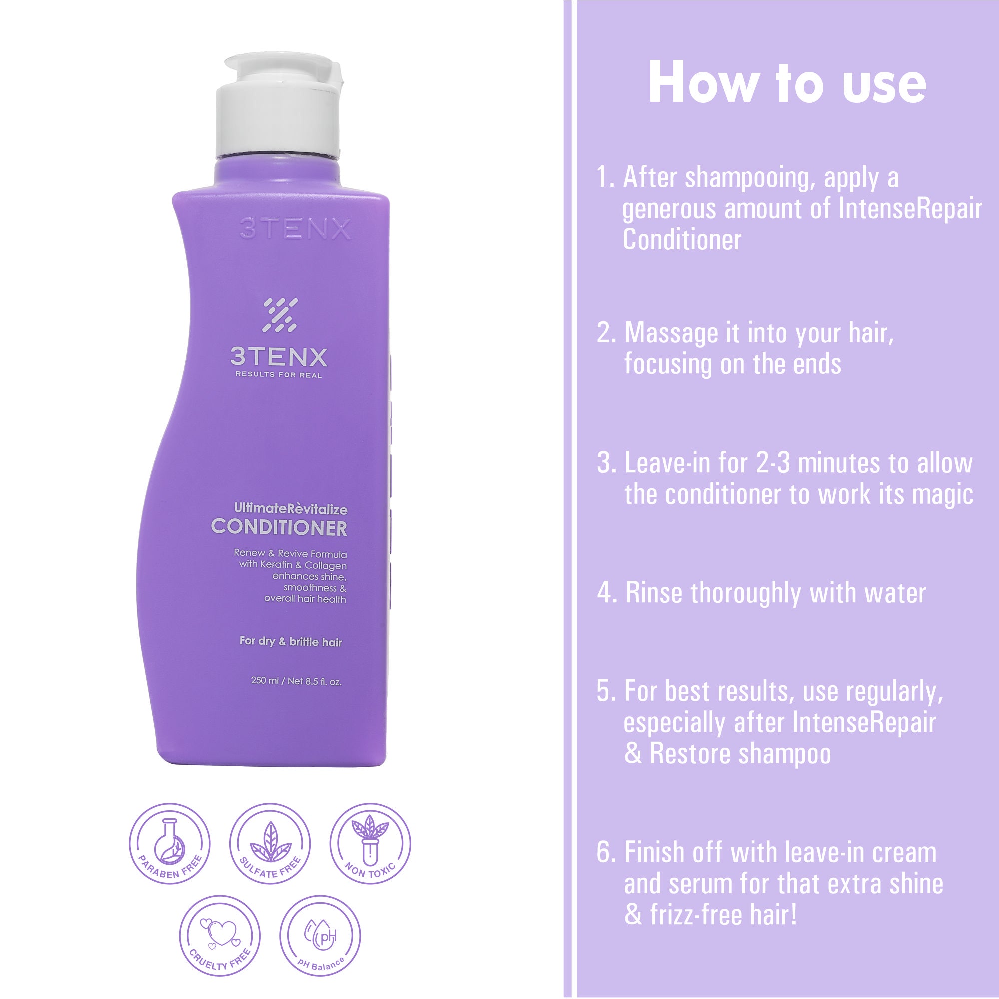3TenX Ultimate Revitalize Conditioner (250ML)